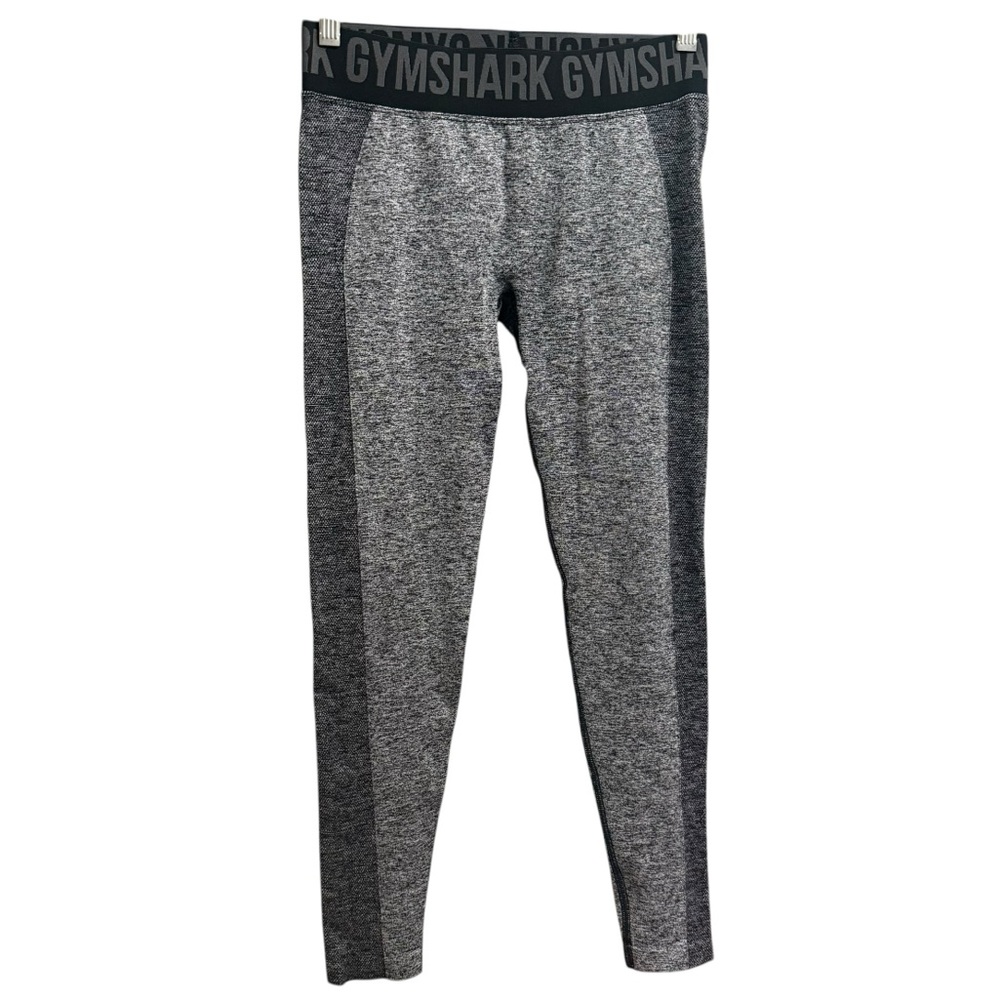 Gymshark Flex Low Rise Athletic Gym Workout Leggings Black Marl Charcoal M - Picture 6 of 14